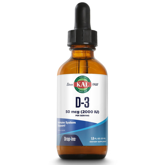 KAL vitamina D3 gotas líquidas suplemento huesos