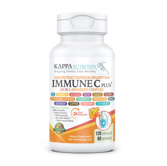 Kappa Nutrition Immune C Plus 14 en 1 frasco de cápsulas