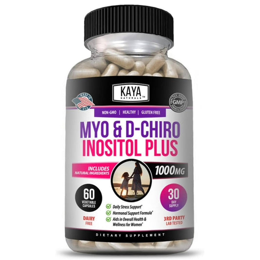 Kaya Naturals cápsulas Myo y D-Chiro Inositol para mujer