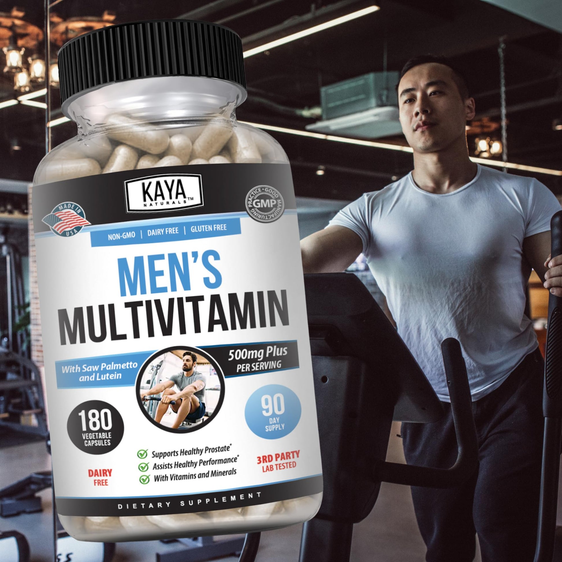 Kaya Naturals Multivitaminas Hombres Apoyo Energético y Salud