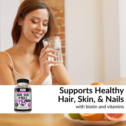 Kaya Naturals paquete contenido cápsulas para cabello