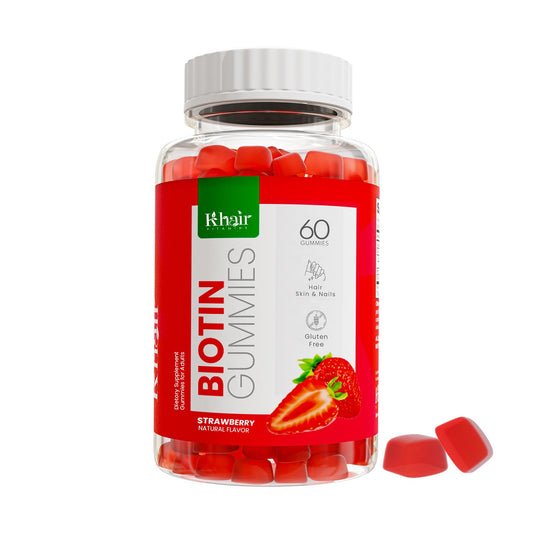 Khair gominolas de biotina 5000 mcg caja frontal 60 unidades