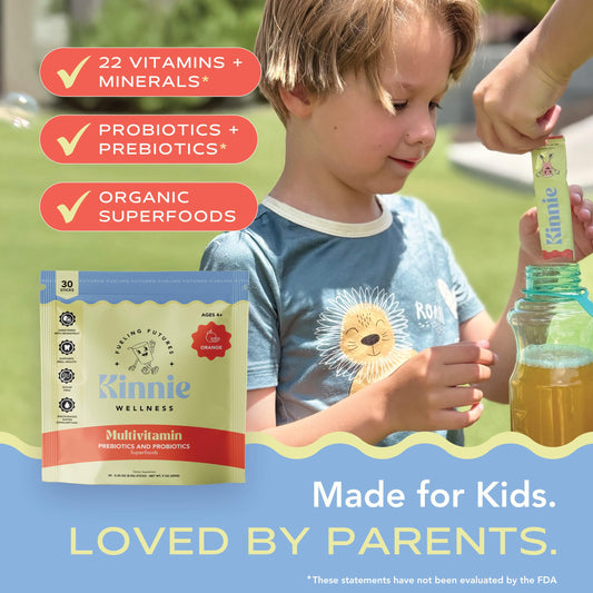 Kinnie Kids bebida multivitamínica sin azúcar en stick