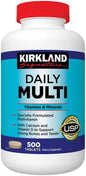 Kirkland Signature Multi Diario 500 Tabletas con Calcio