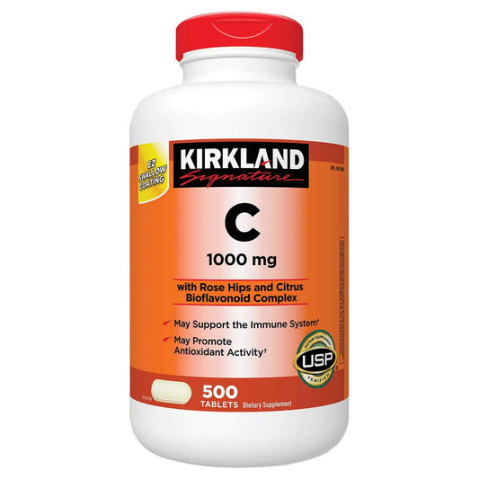 Kirkland Vitamina C 1000 mg paquete doble 500 tabletas suplementación