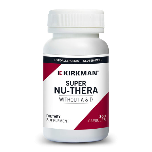 Botella de Super Nu-Thera Kirkman sin vitaminas A y D