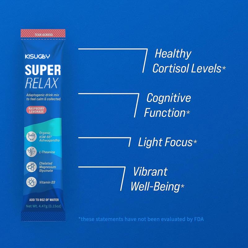 KISUGBY SuperRelax fórmula vegana para mejorar sueño y relajación