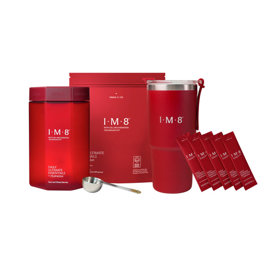 Kit de inicio multivitamínico IM8 con vaso y cuchara incluidos