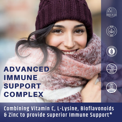 Kit dos frascos vitamina c AgeImmune para sistema inmunológico