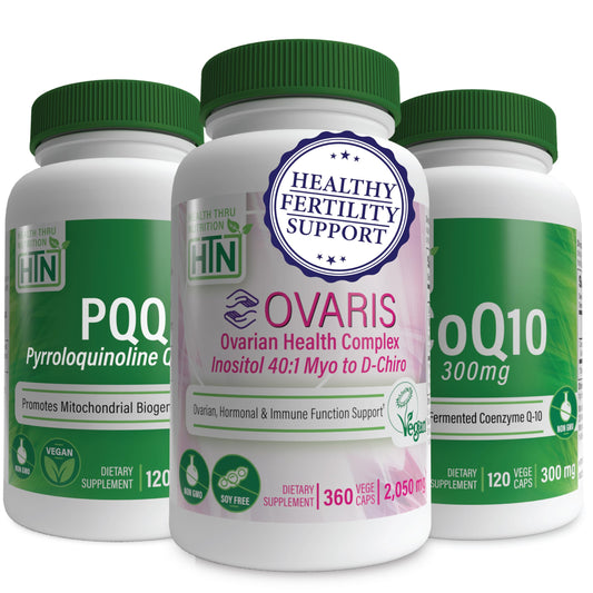 Kit fertilidad Ovaris con suplemento CoQ10 y PQQ antioxidant