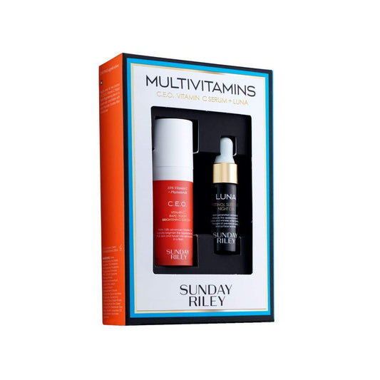Kit Multivitaminas Sunday Riley con C.E.O. y Luna Serum