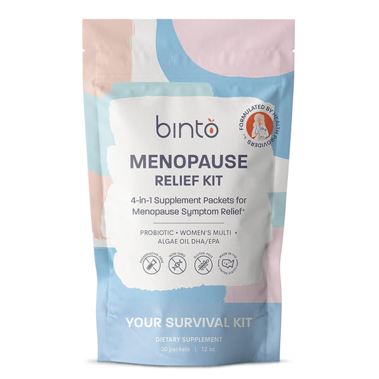 Kit de suplementos de menopausia Binto con omega-3 y probióticos