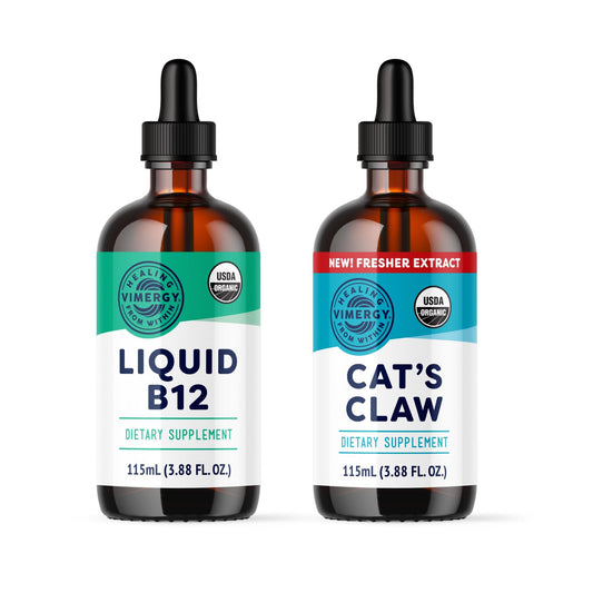 Kit de Vimergy con B12 líquido y uña de gato