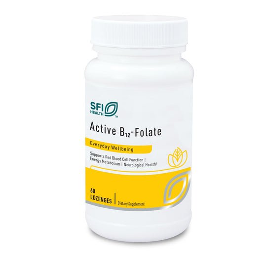 Klaire Labs SFI Health suplemento B12 y folato caja 60 tabletas