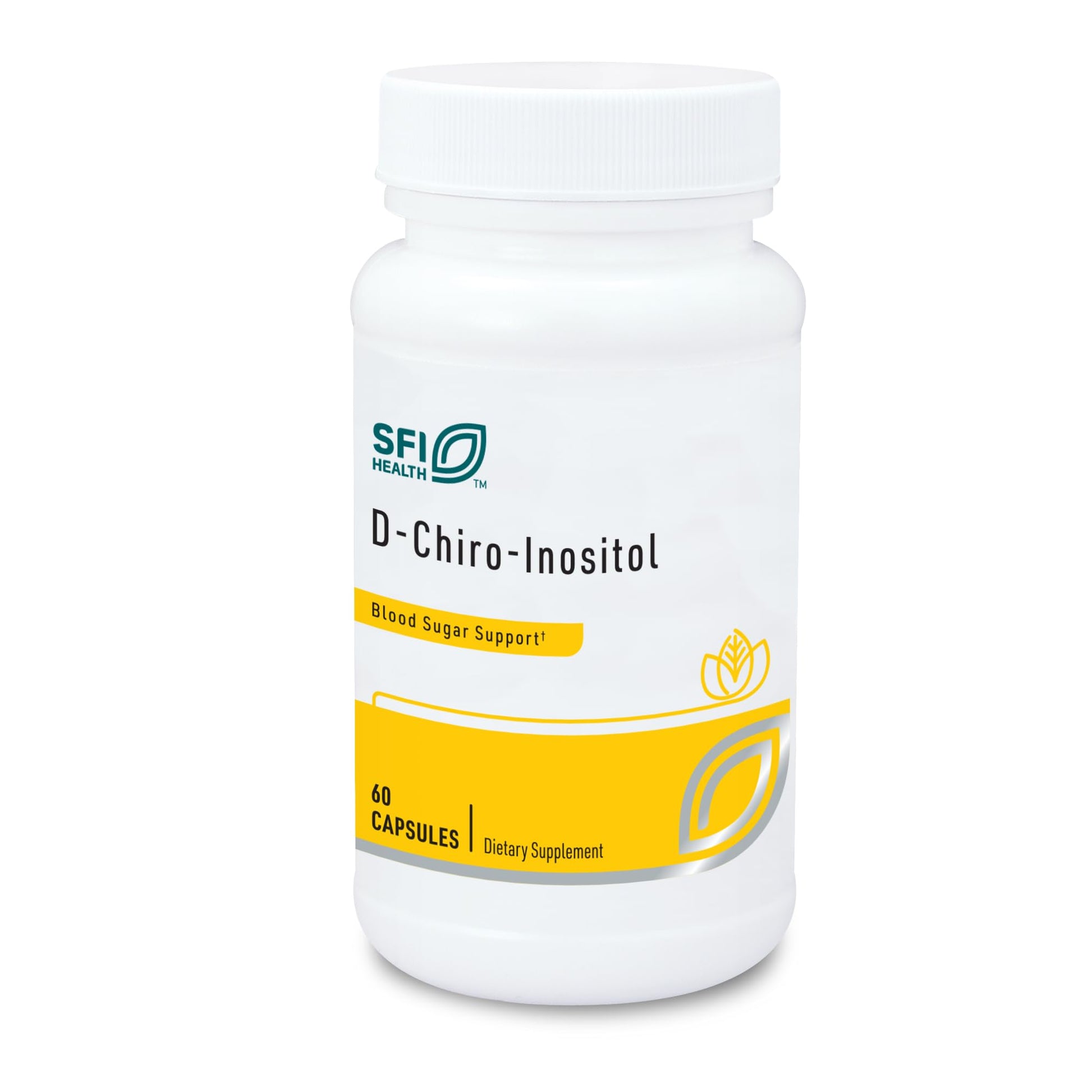 Klaire Labs suplemento D-Chiro-Inositol 150 mg 60 cápsulas hipoalergénicas