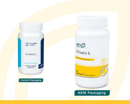 Klaire Labs vitamina k2 caja y frasco