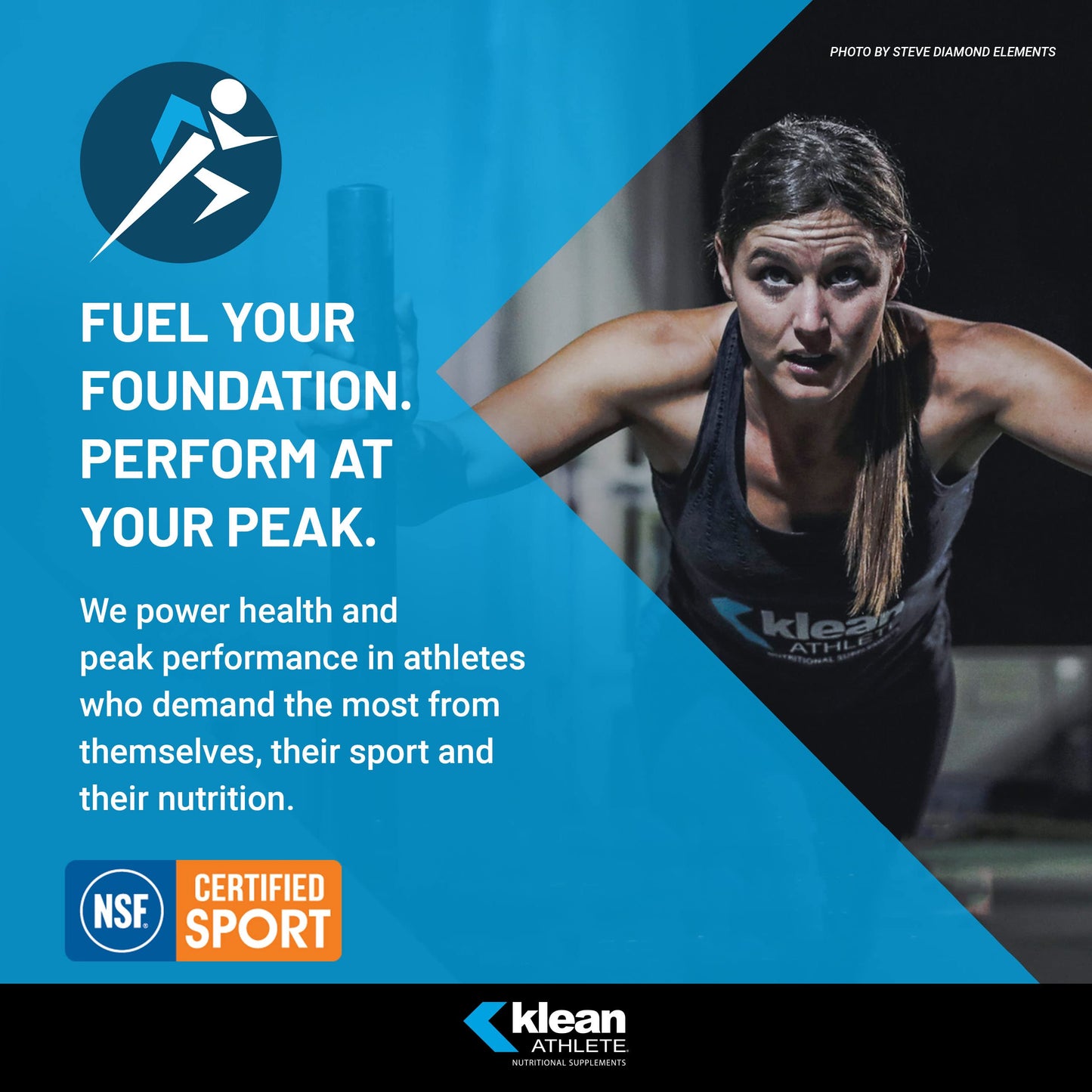 Klean ATHLETE vitamina d3 suplemento deporte certificado nsf