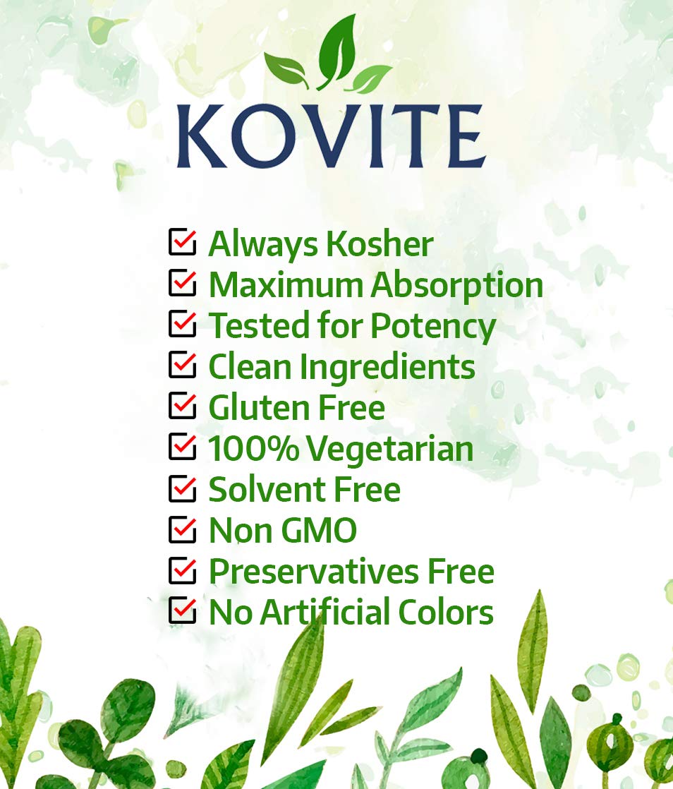 Kovite vitamina b12 líquida kosher absorción rápida