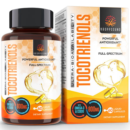 Kroppssund cápsulas líquidas tocotrienoles 800 mg para energía y salud