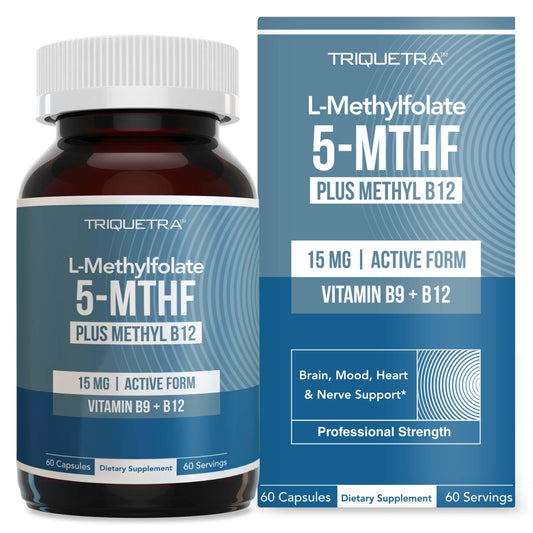 L Metilfolato 15mg frasco de suplemento 60 cápsulas