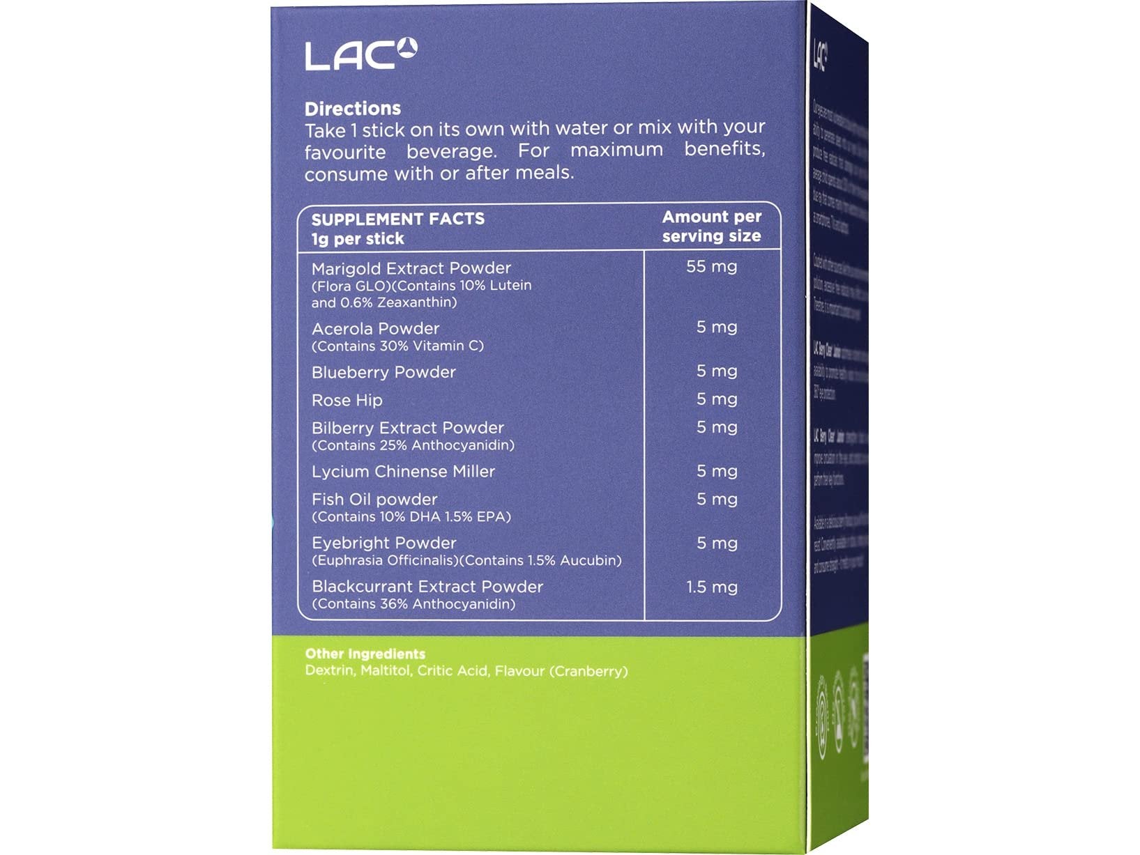 LAC Junior antioxidante Berry Clear polvo multi sticks pack