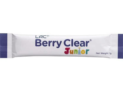 LAC Junior polvo Berry Clear para vista saludable envase frontal