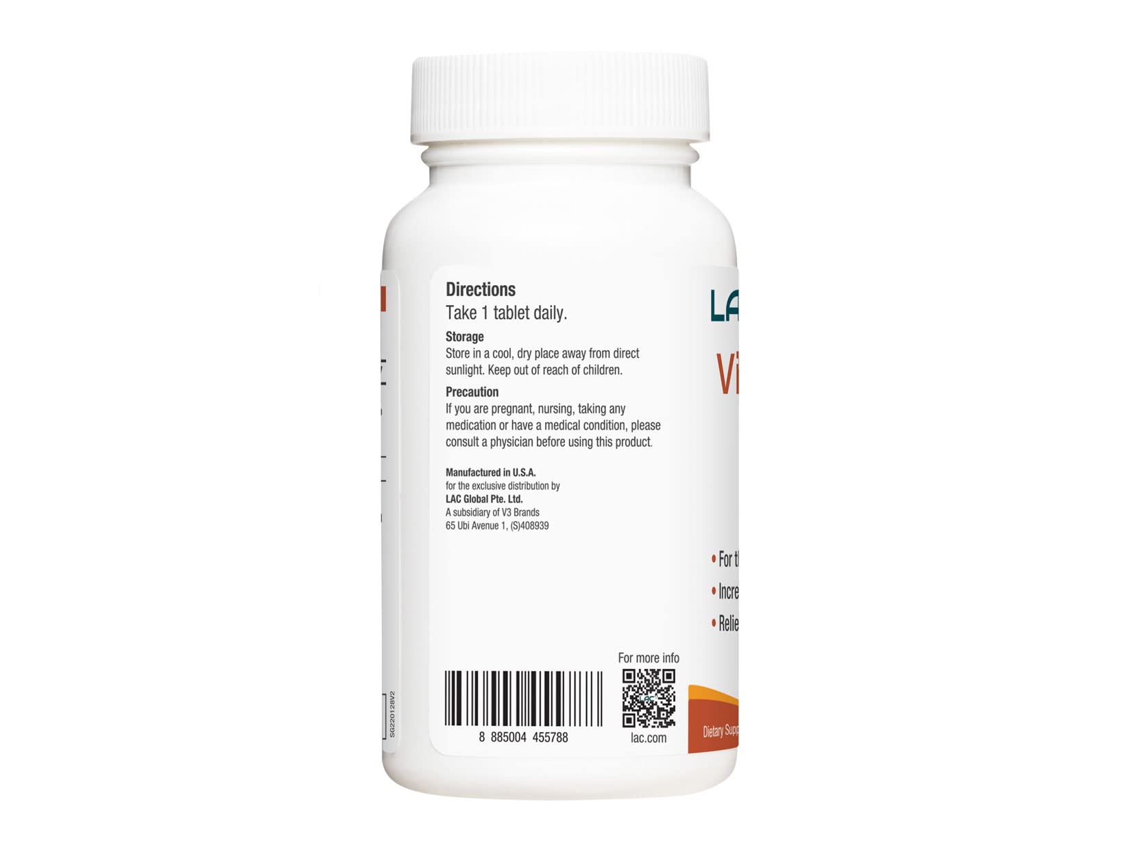 LAC paquete de 90 tabletas de Vitamina B-12 1000mcg