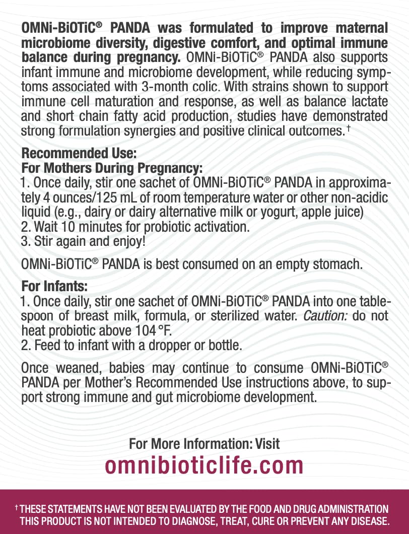 Ilustración bacterias Lactobacillus y Bifidobacterium OMNi BiOTiC Panda