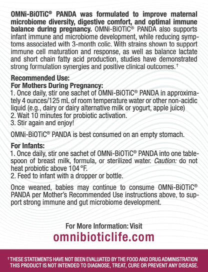 Ilustración bacterias Lactobacillus y Bifidobacterium OMNi BiOTiC Panda