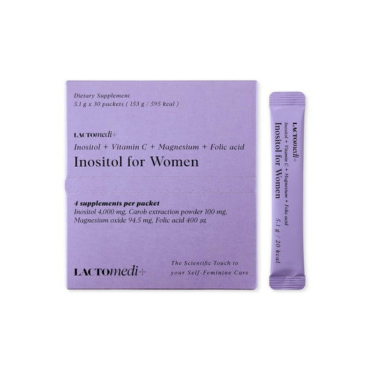Caja del suplemento LACTOMEDI Inositol para mujeres 30 días