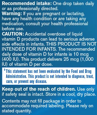 Lado de la botella Pharmax D-Mulsion vitamina d líquida