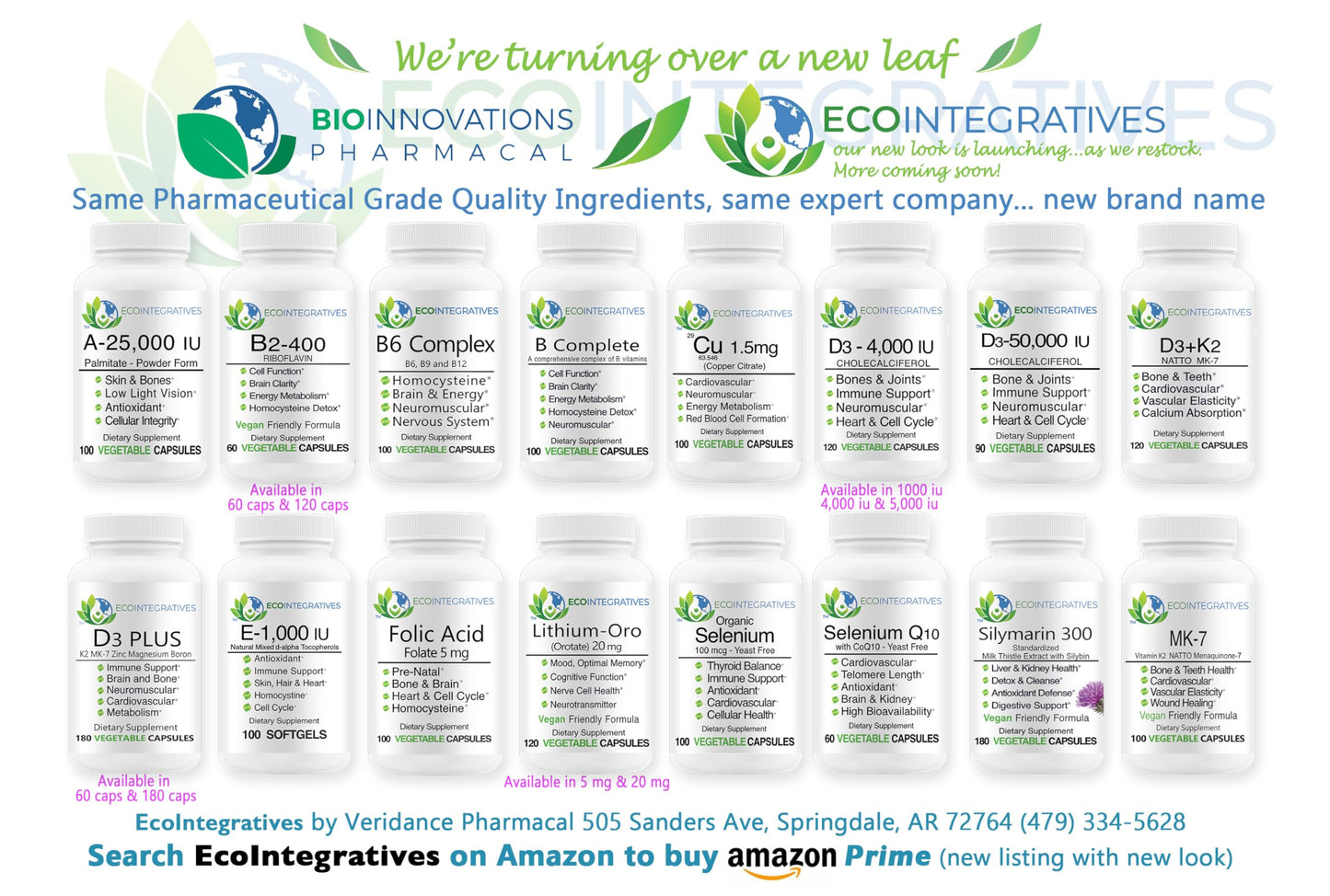 Lado del envase Riboflavina 400 mg BioInnovations