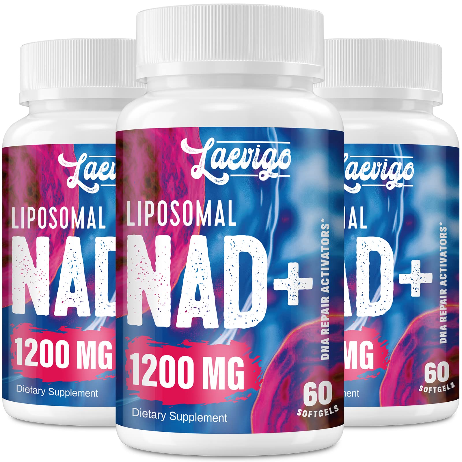 Suplemento 1200mg NAD+ Liposomal Laevigo de alta pureza