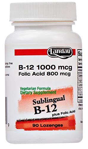 Landau B12 pastillas sublinguales sabor cereza 90 unidades