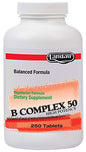 Suplemento vitamínico Landau Kosher Complejo B 50 mg 250 tabletas