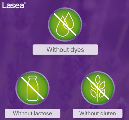 Lasea libre de colorantes y lactosa