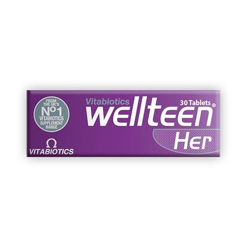 Lateral del empaque de Wellteen Her con detalles nutricionales