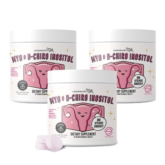 Tabletas masticables de inositol puro Legendairy Milk