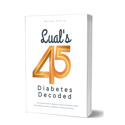 Paquete libro electrónico Lual's 45 Diabetes Decoded con suplemento folato