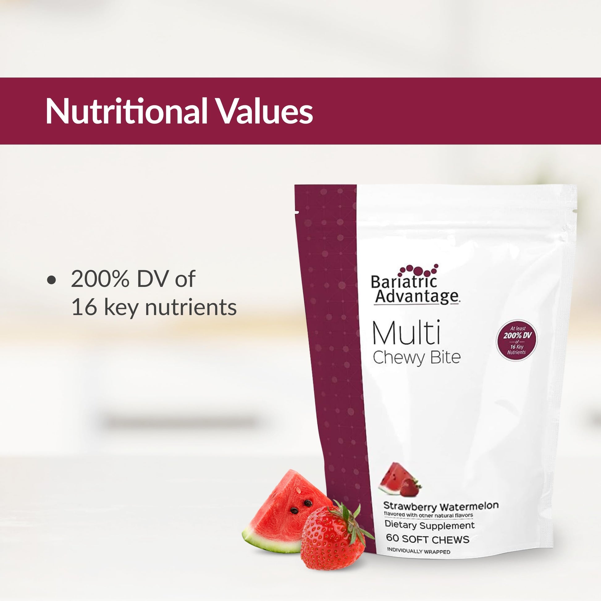 Líder en suplementos nutricionales Bariatric Advantage