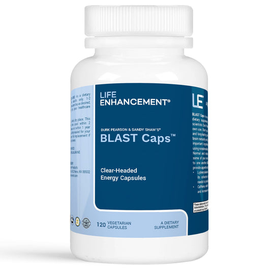 Life Enhancement Blast Caps suplemento energía y enfoque 60 cápsulas