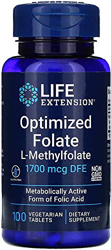 Life Extension Folato Optimizado botella paquete doble