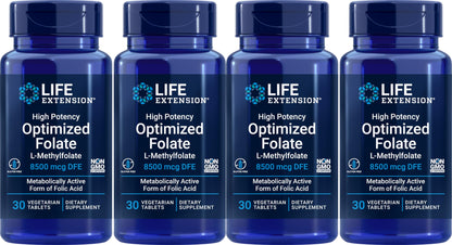 Life Extension folato optimizado 8500 mcg 30 tabletas