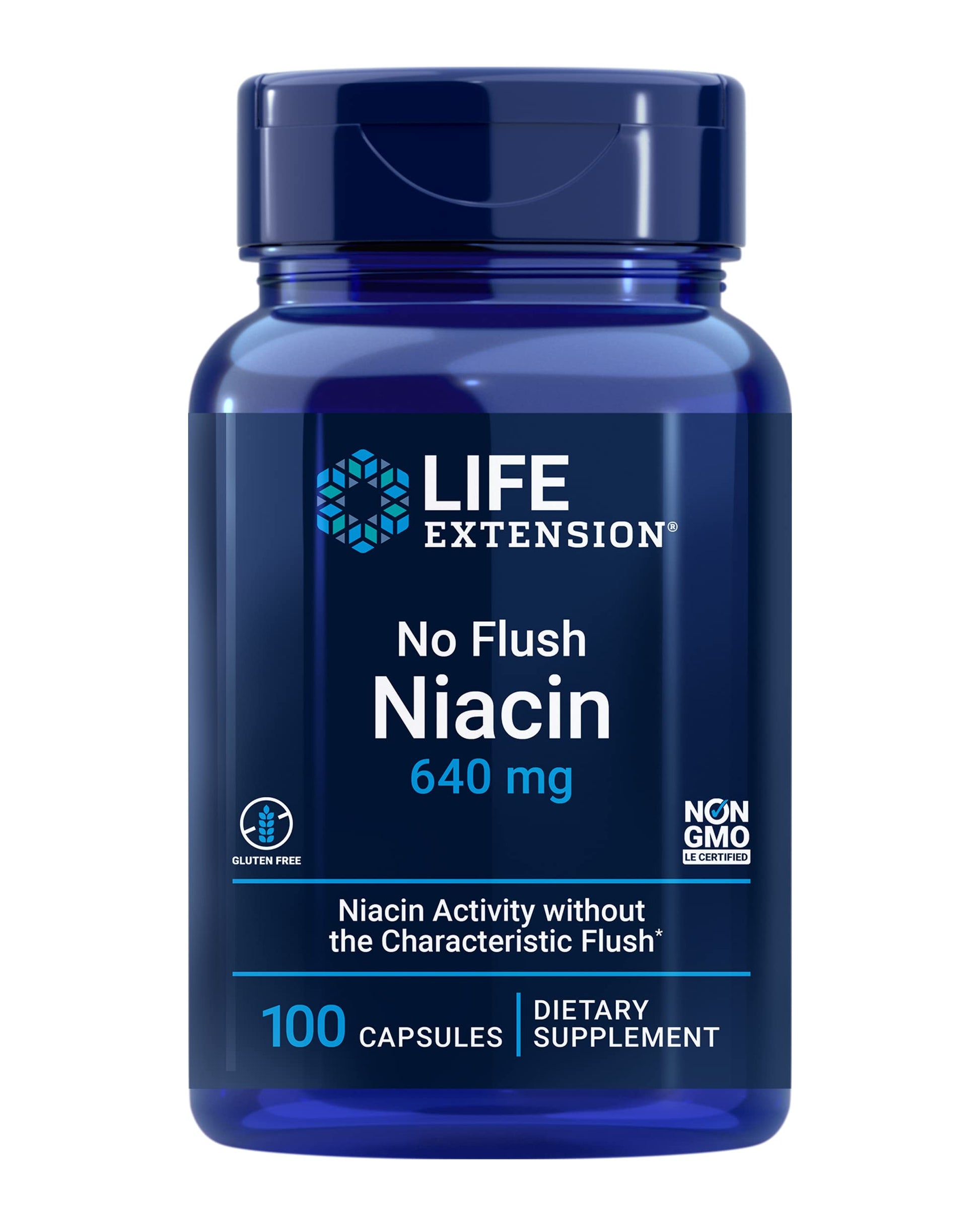 Life Extension Niacina sin enrojecimiento suplemento cardiovascular