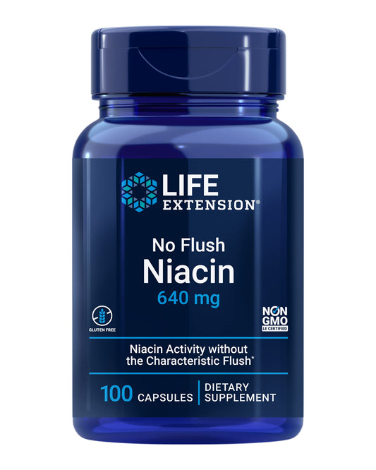 Life Extension Niacina sin enrojecimiento suplemento cardiovascular
