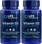 Life Extension paquete doble vitamina D3 5000 UI 120 cápsulas