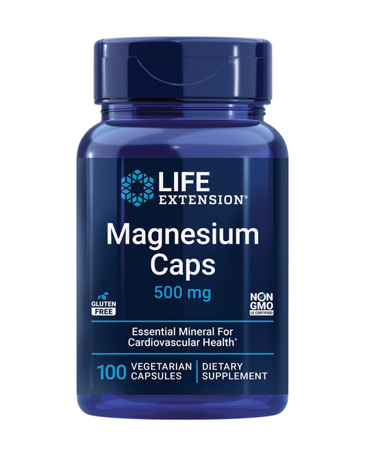 Life Extension paquete vitamina E y magnesio frasco principal