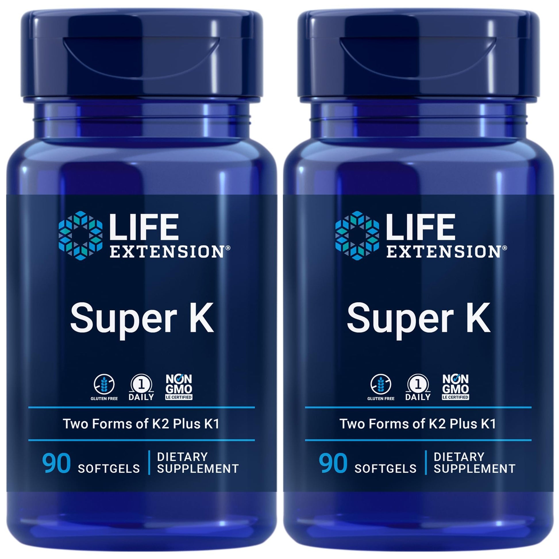 Paquete Life Extension Super K 90 cápsulas vitamina K