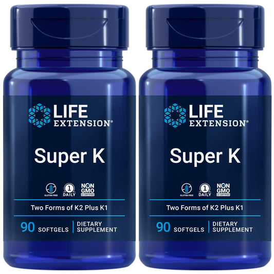 Paquete Life Extension Super K 90 cápsulas vitamina K
