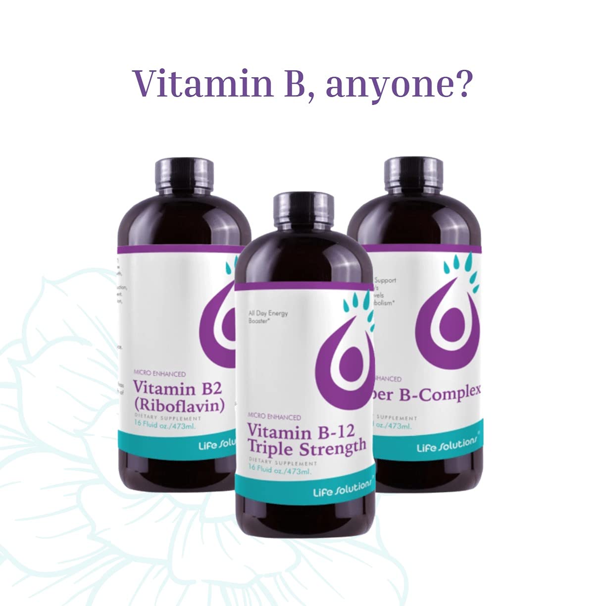 Life Solutions suplemento vitamina b2 líquido para adultos